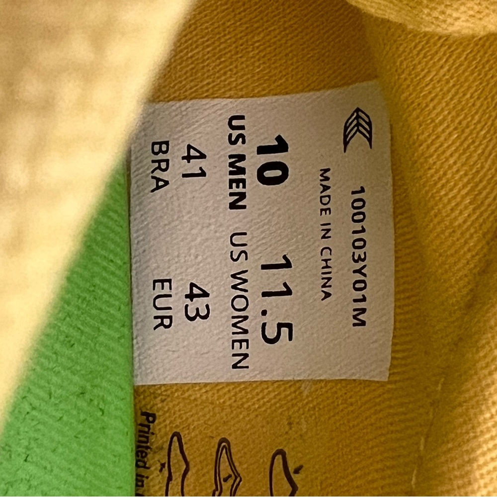 Cariuma OCA LowTop Canvas Sneakers Yellow Unisex Men’s Size 10 Women’s Size 11.5 - Picture 10 of 10